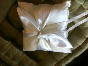 Ring Pillow with Bow